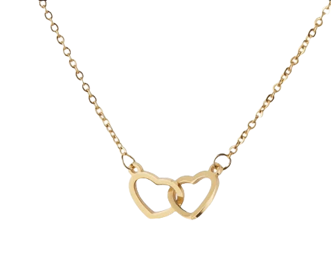 HEARTS NECKLACE / ENGRAVED