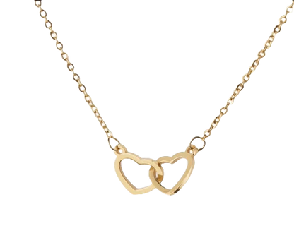 HEARTS NECKLACE / ENGRAVED