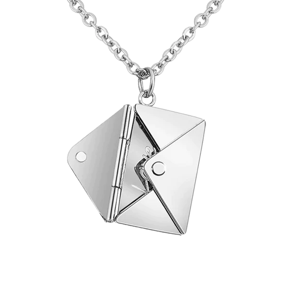 ENGRAVED ENVELOPE NECKLACE
