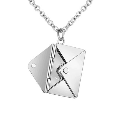 ENGRAVED ENVELOPE NECKLACE
