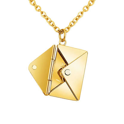 ENGRAVED ENVELOPE NECKLACE