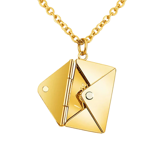 ENGRAVED ENVELOPE NECKLACE