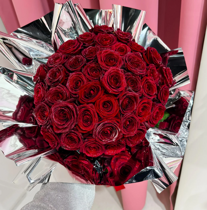 Glitter Rose-Bouquet